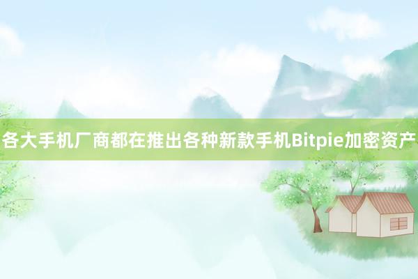 各大手机厂商都在推出各种新款手机Bitpie加密资产