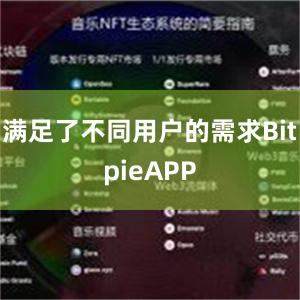 满足了不同用户的需求BitpieAPP