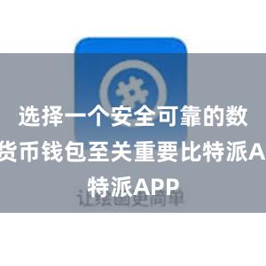 选择一个安全可靠的数字货币钱包至关重要比特派APP